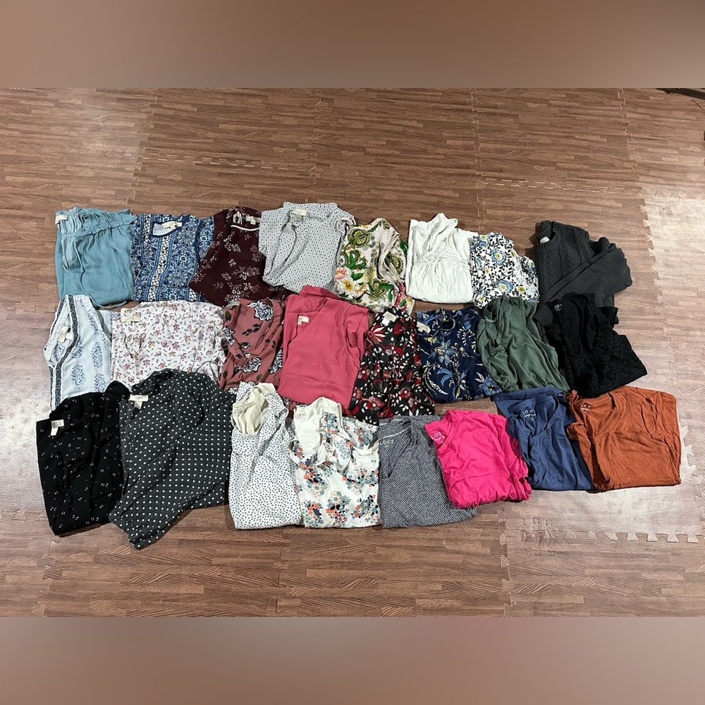 Lot of Women’s Shirts - Size Large - 24 Shirts Total